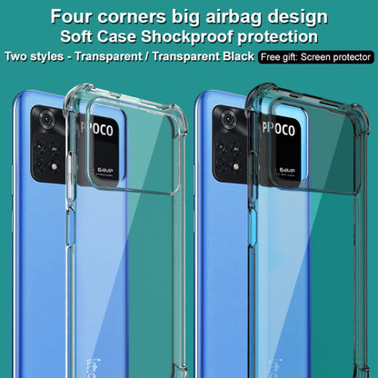 For Xiaomi Poco M4 Pro 4G Global imak TPU Phone Case with Screen Protector(Transparent) - Xiaomi Cases by imak | Online Shopping UK | buy2fix