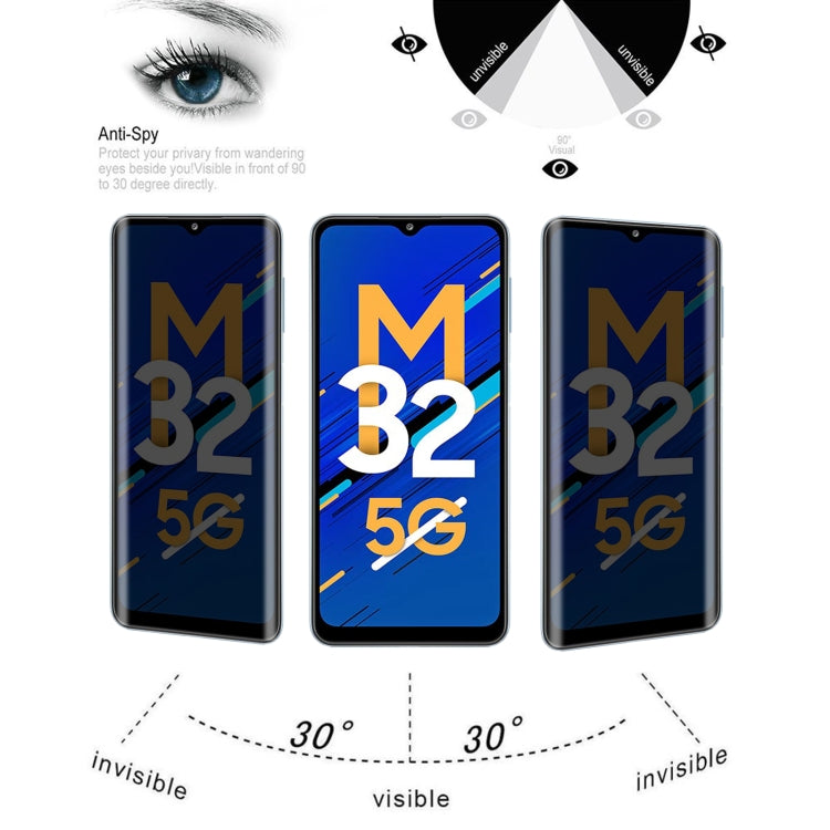 Full Cover Anti-peeping Tempered Glass Film For Samsung Galaxy M32 5G - Galaxy Tempered Glass by buy2fix | Online Shopping UK | buy2fix