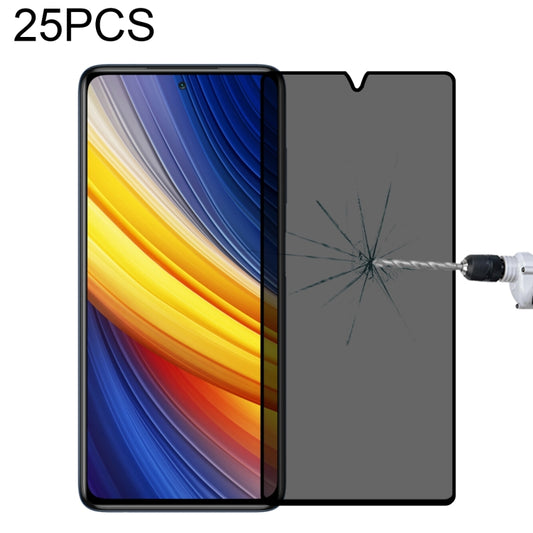 25 PCS Full Cover Anti-peeping Tempered Glass Film For Xiaomi Poco X3 Pro -  by buy2fix | Online Shopping UK | buy2fix