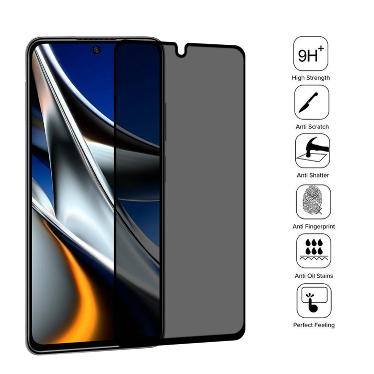 25 PCS Full Cover Anti-peeping Tempered Glass Film For Xiaomi Poco X4 Pro 5G -  by buy2fix | Online Shopping UK | buy2fix