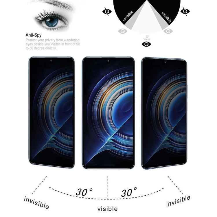 25 PCS Full Cover Anti-peeping Tempered Glass Film For Xiaomi Redmi K50/K50 Pro/K50 Gaming/Redmi K60/K60 Ultra -  by buy2fix | Online Shopping UK | buy2fix