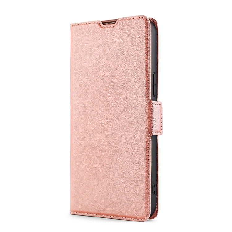 For Blackview A55 Ultra-thin Voltage Side Buckle PU + TPU Leather Phone Case(Rose Gold) - More Brand by buy2fix | Online Shopping UK | buy2fix