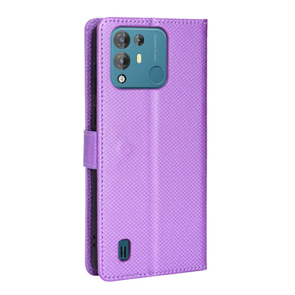 For Blackview A55 Pro Diamond Texture Leather Phone Case(Purple) - More Brand by buy2fix | Online Shopping UK | buy2fix