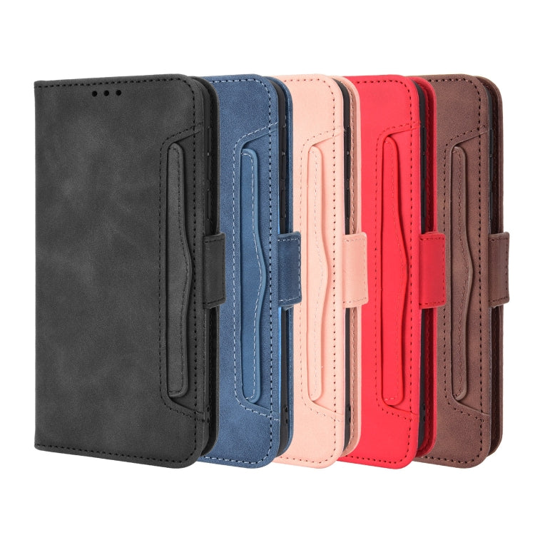 For Blackview A95 Skin Feel Calf Texture Card Slots Leather Phone Case(Red) - More Brand by buy2fix | Online Shopping UK | buy2fix