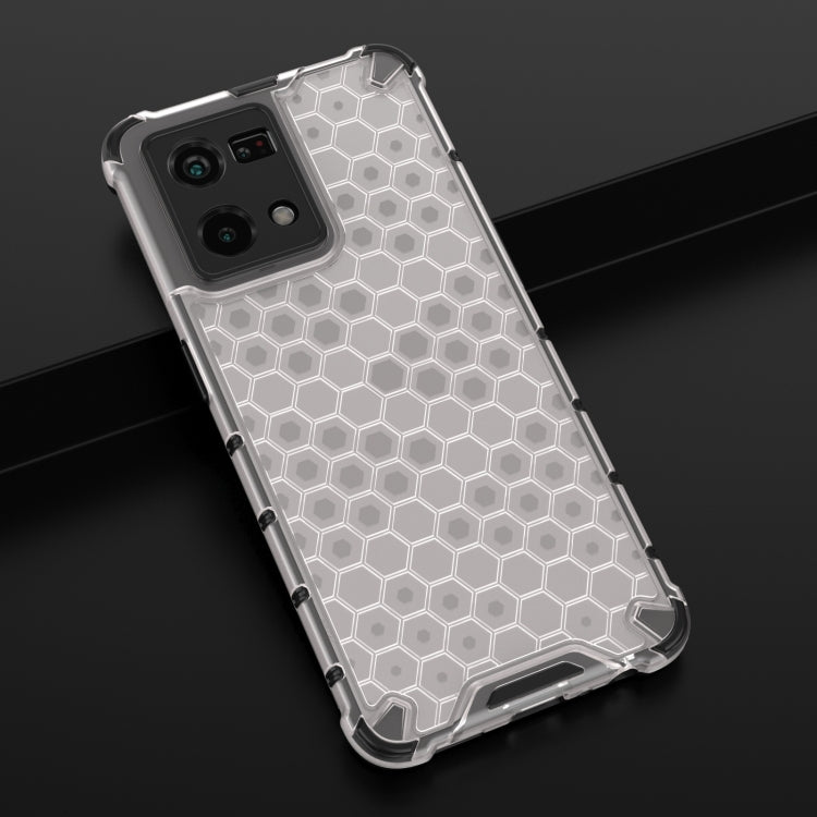 For OPPO Reno7 4G Shockproof Honeycomb PC + TPU Phone Case(White) - OPPO Cases by buy2fix | Online Shopping UK | buy2fix