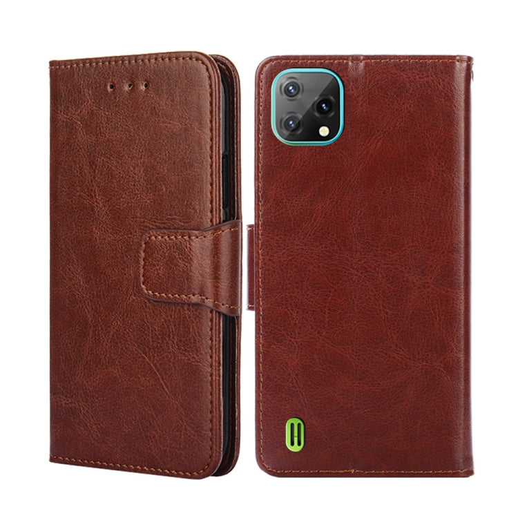 For Blackview A55 Crystal Texture Leather Phone Case(Brown) - More Brand by buy2fix | Online Shopping UK | buy2fix