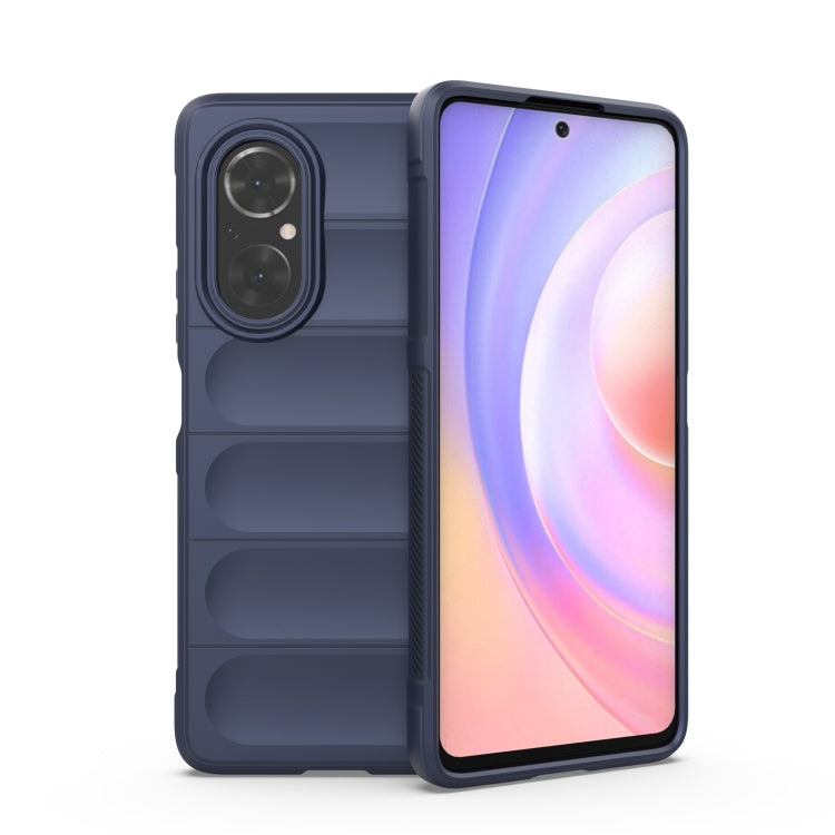 For Huawei Nova 9 SE/Honor 50 SE Magic Shield TPU + Flannel Phone Case(Dark Blue) - Huawei Cases by buy2fix | Online Shopping UK | buy2fix