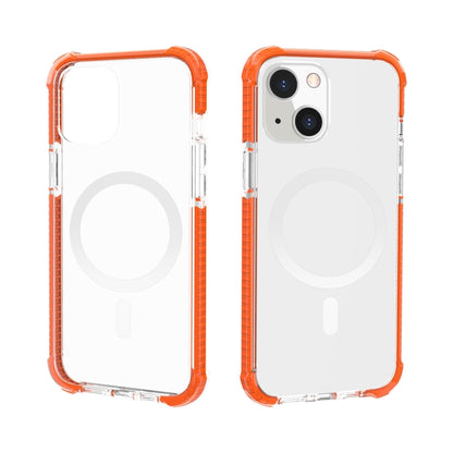 For iPhone 13 Magsafe Magnetic Acrylic Shockproof Phone Case(Orange) - iPhone 13 Cases by buy2fix | Online Shopping UK | buy2fix