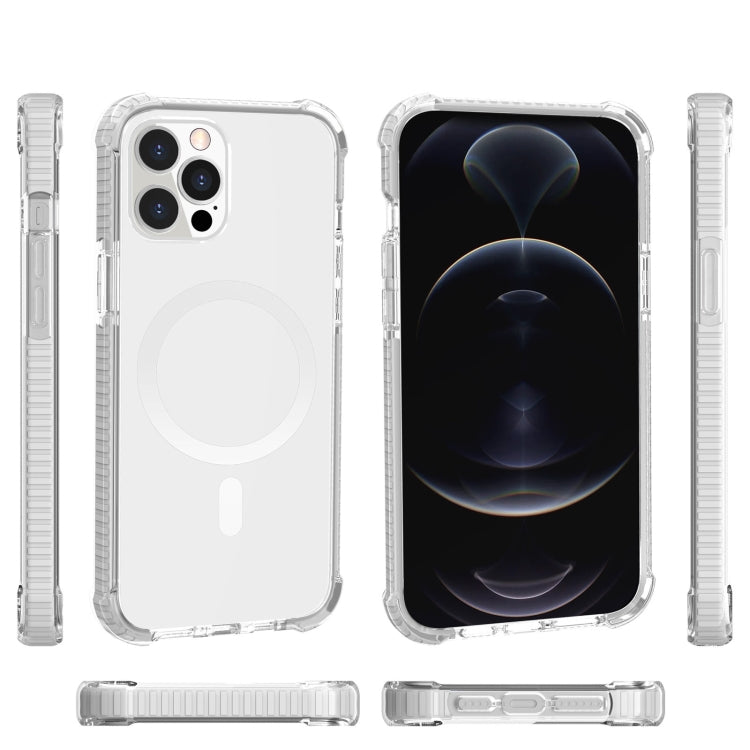 For iPhone 12 Pro Max Magsafe Magnetic Acrylic Shockproof Phone Case(White) - iPhone 12 Pro Max Cases by buy2fix | Online Shopping UK | buy2fix