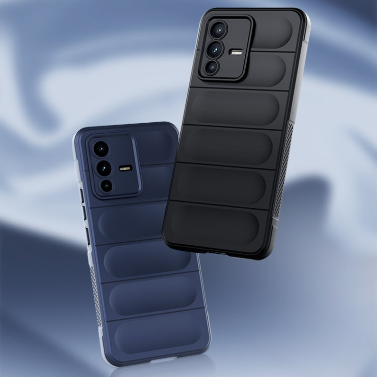 For vivo S12 Magic Shield TPU + Flannel Phone Case(Dark Green) - vivo Cases by buy2fix | Online Shopping UK | buy2fix