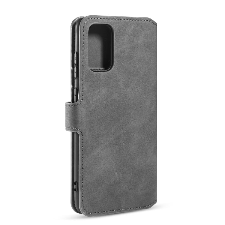 For Galaxy S20+ DG.MING Retro Oil Side Horizontal Flip Case with Holder & Card Slots & Wallet(Grey) - Galaxy Phone Cases by DG.MING | Online Shopping UK | buy2fix