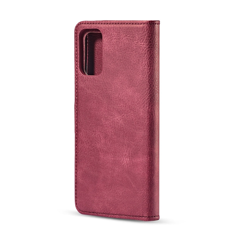 For Galaxy S20 DG.MING Crazy Horse Texture Flip Detachable Magnetic Leather Case with Holder & Card Slots & Wallet(Red) - Galaxy Phone Cases by DG.MING | Online Shopping UK | buy2fix