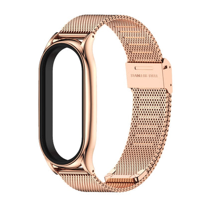 For Xiaomi Mi Band 7 / 7 NFC MIJOBS Milan Buckle Plus Stainless Steel Watch Band(Rose Gold) - Watch Bands by MIJOBS | Online Shopping UK | buy2fix