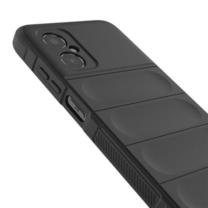 For Xiaomi Poco M4 5G Magic Shield TPU + Flannel Phone Case(Black) - Xiaomi Cases by buy2fix | Online Shopping UK | buy2fix