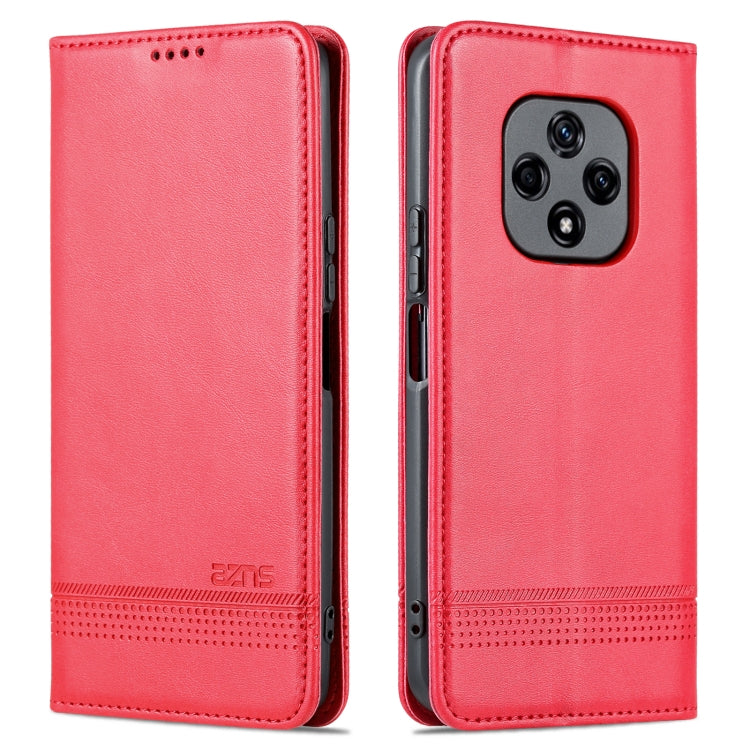 For Huawei nova 9z 5G AZNS Magnetic Calf Texture Leather Phone Case(Red) - Huawei Cases by AZNS | Online Shopping UK | buy2fix