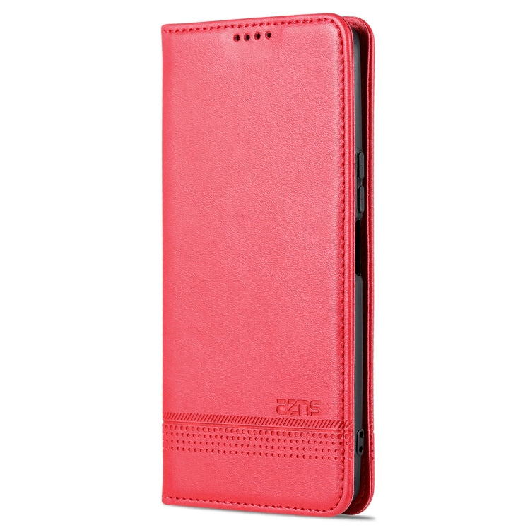 For Huawei nova 9z 5G AZNS Magnetic Calf Texture Leather Phone Case(Red) - Huawei Cases by AZNS | Online Shopping UK | buy2fix