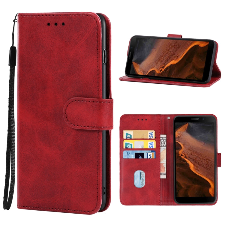 For Doogee S61/S61 Pro Leather Phone Case(Red) - Doogee Cases by buy2fix | Online Shopping UK | buy2fix