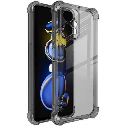 For Xiaomi Redmi Note 11T Pro 5G / Note 11T Pro+ 5G IMAK All-inclusive Shockproof Airbag TPU Case with Screen Protector (Transparent Black) - Xiaomi Cases by imak | Online Shopping UK | buy2fix