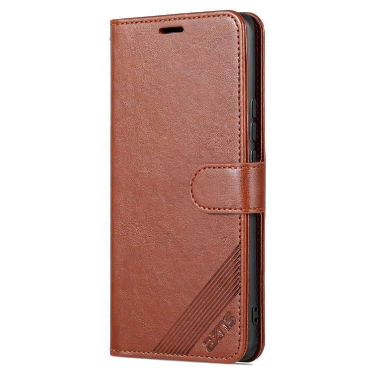 For Huawei nova 10 AZNS Sheepskin Texture Flip Leather Phone Case(Brown) - Huawei Cases by AZNS | Online Shopping UK | buy2fix