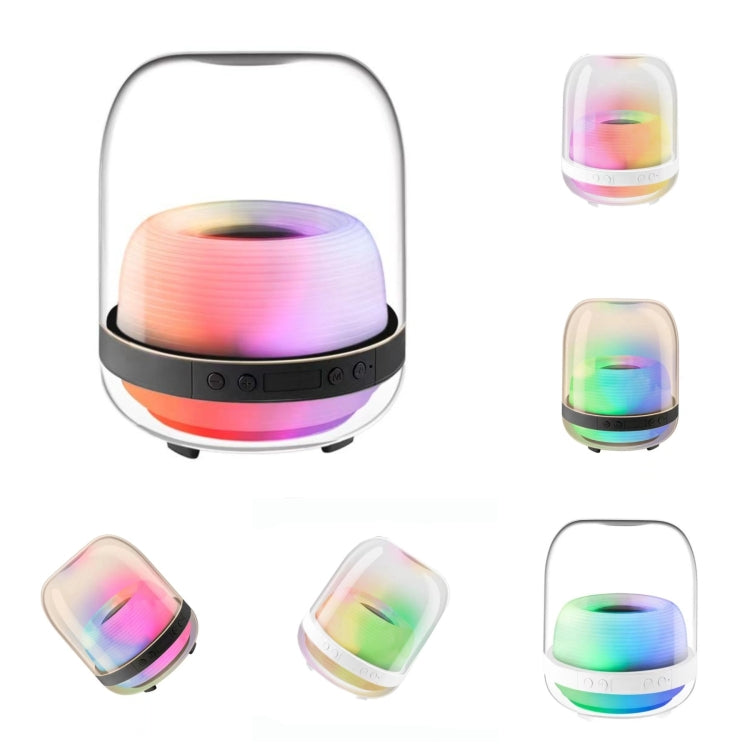 L20 15W Transparent Luminous 6D Stereo Wireless Bluetooth Speaker(Black) - Desktop Speaker by buy2fix | Online Shopping UK | buy2fix