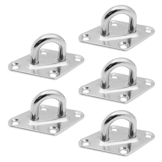 5 PCS 6mm 304 Stainless Steel Ship Diamond Door Hinges Buckle - Marine Accessories & Parts by buy2fix | Online Shopping UK | buy2fix