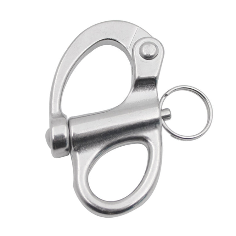 2 PCS 316 Stainless Steel Fixed Spring Shackle, Size:35mm - Marine Accessories & Parts by buy2fix | Online Shopping UK | buy2fix