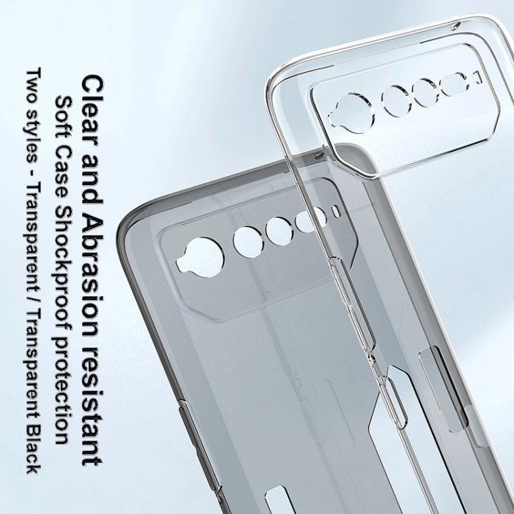 For Asus ROG Phone 6 IMAK UX-5 Series Transparent Shockproof TPU Protective Phone Case(Transparent Black) - ASUS Cases by imak | Online Shopping UK | buy2fix