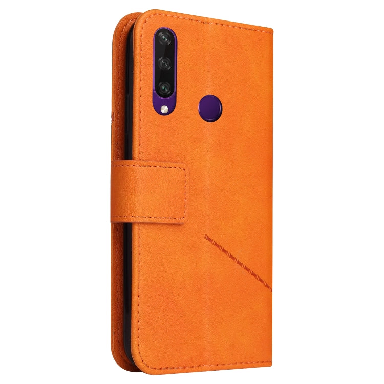 For Huawei P30 Lite GQUTROBE Right Angle Leather Phone Case(Orange) - Huawei Cases by GQUTROBE | Online Shopping UK | buy2fix