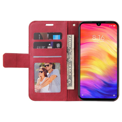 For Huawei Y6 2019 GQUTROBE Right Angle Leather Phone Case(Red) - Huawei Cases by GQUTROBE | Online Shopping UK | buy2fix