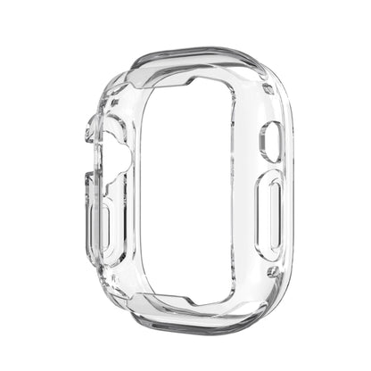 Half-inclusive Transparent TPU Protective Case For Apple Watch Ultra 49mm / Apple Watch Ultra 2 49mm - Watch Cases by buy2fix | Online Shopping UK | buy2fix