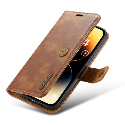 For iPhone 14 Pro Max DG.MING Crazy Horse Texture Detachable Magnetic Leather Case(Brown) - iPhone 14 Pro Max Cases by DG.MING | Online Shopping UK | buy2fix