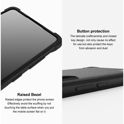 For iPhone 14 imak Shockproof Airbag TPU Phone Case(Matte Grey) - iPhone 14 Cases by imak | Online Shopping UK | buy2fix