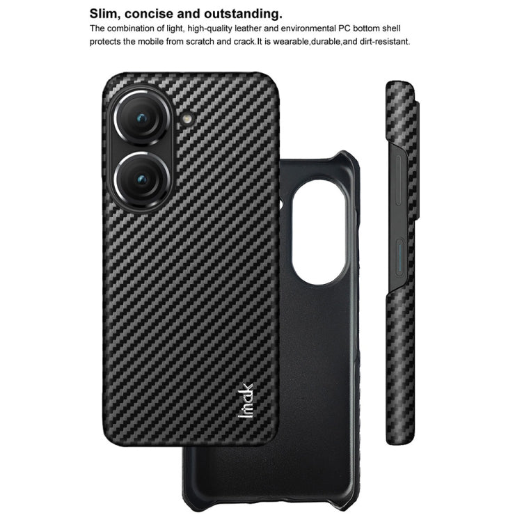For Asus ZenFone 9 5G IMAK Ruiyi Series Carbon Fiber PU + PC Phone Case - ASUS Cases by imak | Online Shopping UK | buy2fix