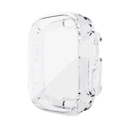 For Apple Watch 8 / 7 45mm All-inclusive Plating TPU Shockproof Case(Transparent) - Watch Cases by buy2fix | Online Shopping UK | buy2fix