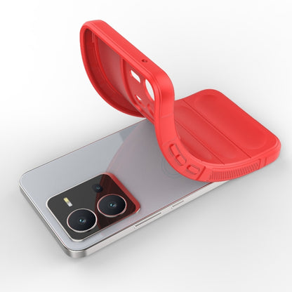For vivo V25 5G Global Magic Shield TPU + Flannel Phone Case(Dark Blue) - vivo Cases by buy2fix | Online Shopping UK | buy2fix
