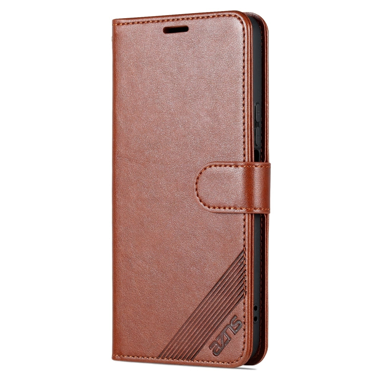 For Honor Play 40 Plus AZNS Sheepskin Texture Flip Leather Phone Case(Brown) - Honor Cases by AZNS | Online Shopping UK | buy2fix