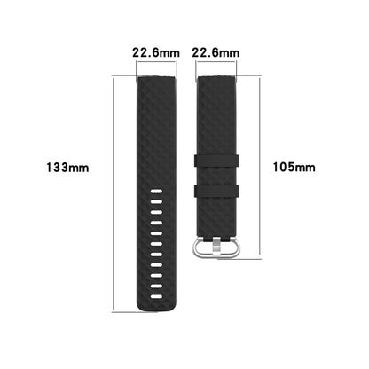 18mm Silver Color Buckle TPU Wrist Strap Watch Band for Fitbit Charge 4 / Charge 3 / Charge 3 SE, Size: L(Olive Green) - Watch Bands by buy2fix | Online Shopping UK | buy2fix