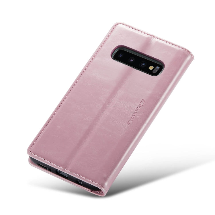 For Samsung Galaxy S10+ CaseMe 003 Crazy Horse Texture Leather Phone Case(Rose Gold) - Galaxy Phone Cases by CaseMe | Online Shopping UK | buy2fix