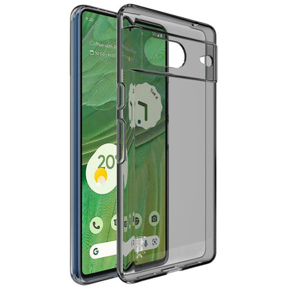 For Google Pixel 7 IMAK UX-5 Series Transparent Shockproof TPU Protective Phone Case(Transparent  Black) - Google Cases by imak | Online Shopping UK | buy2fix