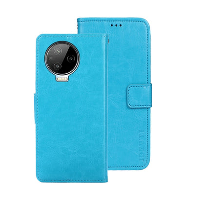 For Infinix Note 12 Pro 4G idewei Crazy Horse Texture Leather Phone Case(Sky Blue) - Infinix Cases by idewei | Online Shopping UK | buy2fix