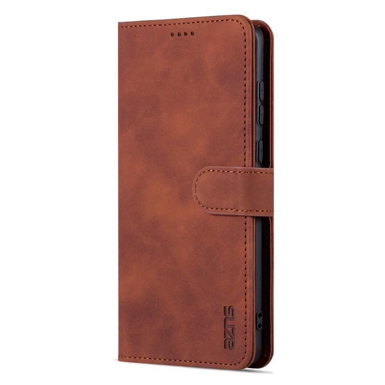 For Huawei Mate 50 / Mate 50E AZNS Skin Feel Calf Texture Flip Leather Phone Case(Brown) - Huawei Cases by AZNS | Online Shopping UK | buy2fix