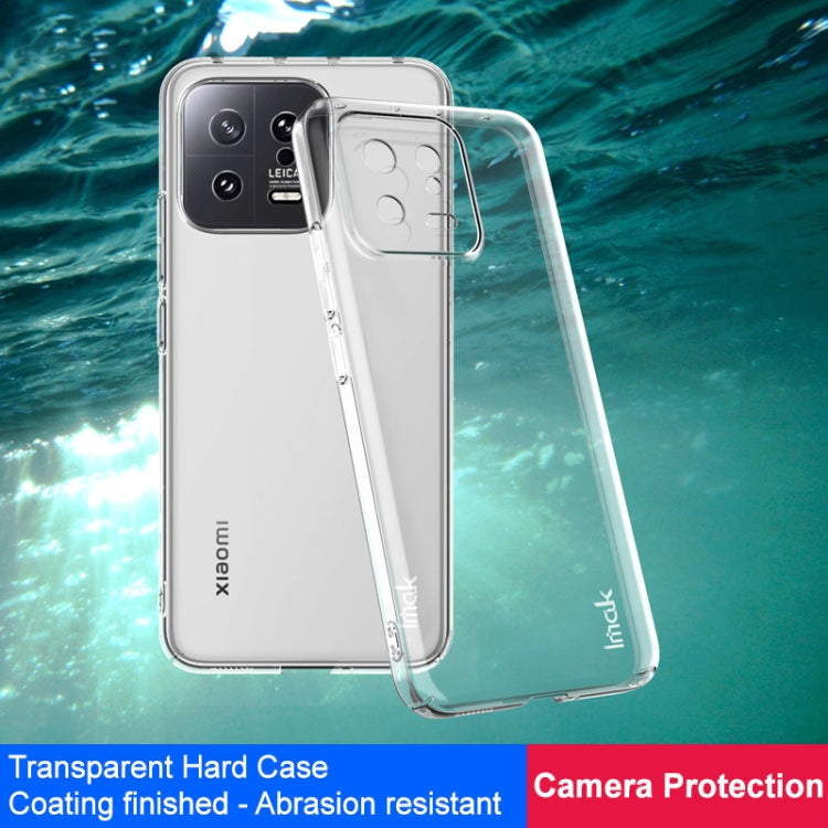 For Xiaomi 13 5G 7.98mm Glass Version imak Wing II Pro Series Wear-resisting Crystal Phone Protective Case(Transparent) - 13 Cases by imak | Online Shopping UK | buy2fix