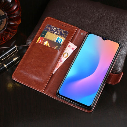For Blackview A60 Pro idewei Crazy Horse Texture Horizontal Flip Leather Case with Holder & Card Slots & Wallet(Black) - More Brand by idewei | Online Shopping UK | buy2fix