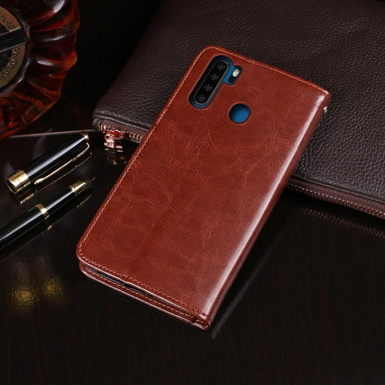 For Blackview A80 Pro idewei Crazy Horse Texture Horizontal Flip Leather Case with Holder & Card Slots & Wallet(Brown) - More Brand by idewei | Online Shopping UK | buy2fix