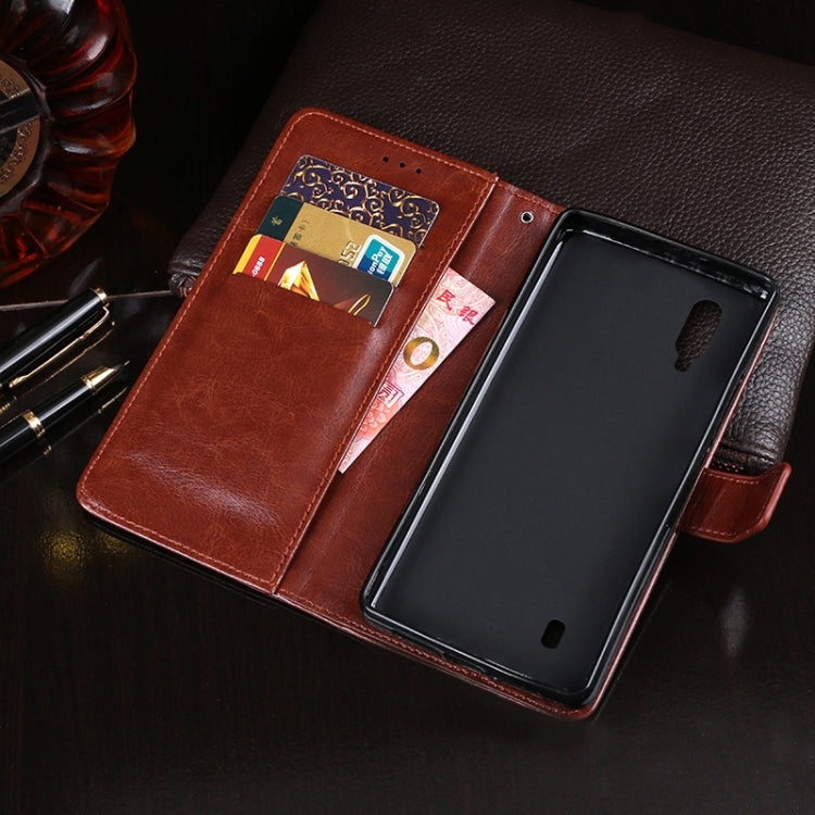 For Blackview BV6100 idewei Crazy Horse Texture Horizontal Flip Leather Case with Holder & Card Slots & Wallet(Brown) - More Brand by idewei | Online Shopping UK | buy2fix