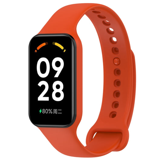 For Redmi Band 2 Solid Color Silicone Integrated Watch Band(Orange) - Watch Bands by buy2fix | Online Shopping UK | buy2fix