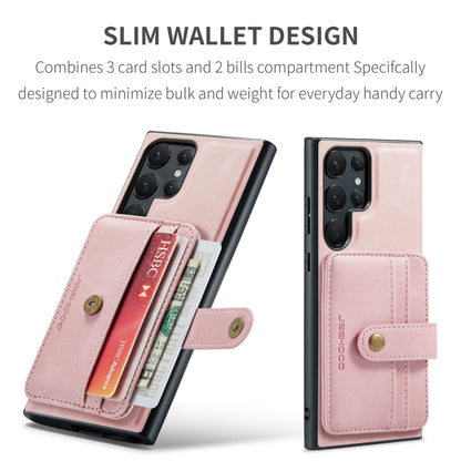 For Samsung Galaxy S24 Ultra 5G JEEHOOD RFID Blocking Anti-Theft Magnetic Phone Case(Pink) - Galaxy S24 Ultra 5G Cases by JEEHOOD | Online Shopping UK | buy2fix