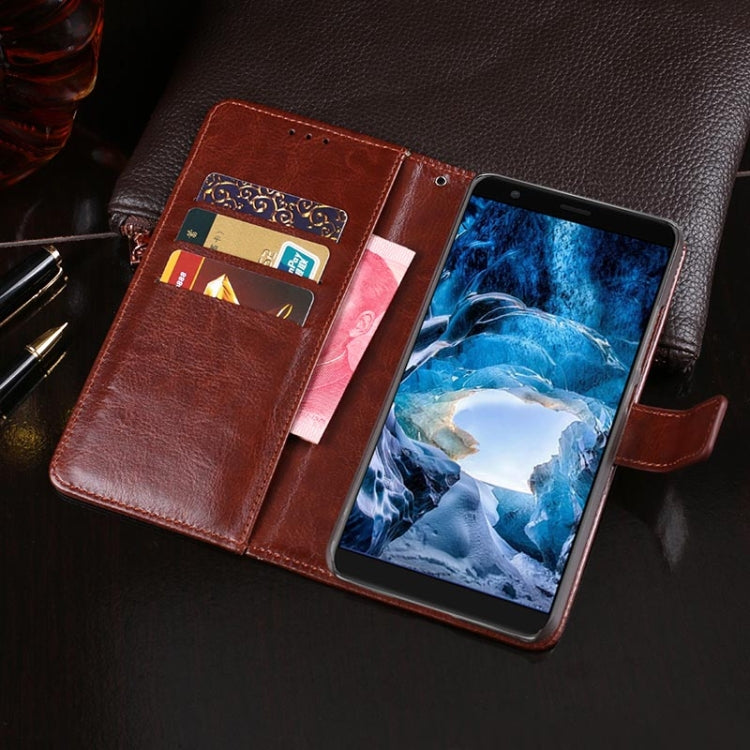 For Ulefone S1 idewei  Crazy Horse Texture Horizontal Flip Leather Case with Holder & Card Slots & Wallet(Black) - Ulefone Cases by idewei | Online Shopping UK | buy2fix