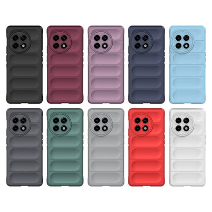 For OnePlus ACE 5G Magic Shield TPU + Flannel Phone Case(Grey) - OnePlus Cases by buy2fix | Online Shopping UK | buy2fix