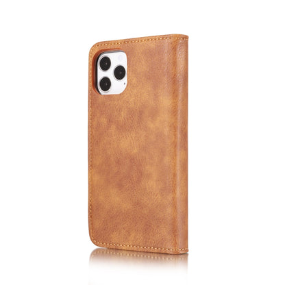 For iPhone 12/12 Pro DG.MING Crazy Horse Texture Detachable Magnetic Leather Case(Brown) - iPhone 12 / 12 Pro Cases by DG.MING | Online Shopping UK | buy2fix